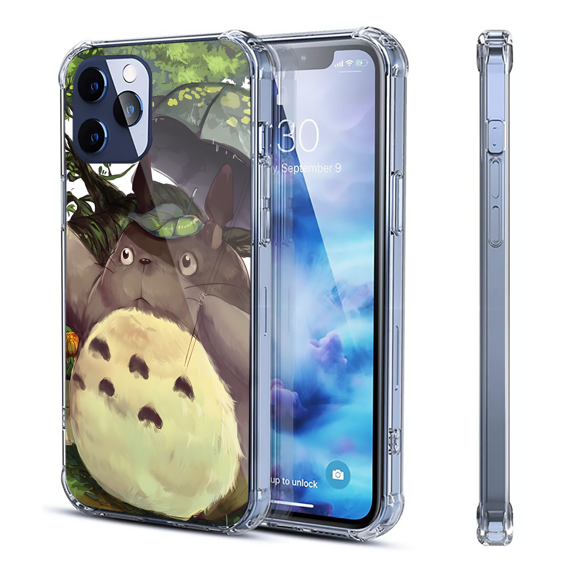 （画像用） となりのトトロ 草壁メイ 草壁サツキ My Neighbor Totoro Satsuki Kusakabe Mei Kusakabe 【iPhone 12シリーズ対応】透明スマホケース（クリアソフトケース）